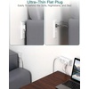 image:imageAddtam Flat Plug Power Strip with 6 Outlet Extender 1 FT Extension Cord Flat Wall Plug with Multiple Outlets No Surge Protector for Cruise Ship Travel Dorm Home Office Cruise Essentials WhiteWhite