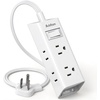 image:imageAddtam Flat Plug Power Strip with 6 Outlet Extender 1 FT Extension Cord Flat Wall Plug with Multiple Outlets No Surge Protector for Cruise Ship Travel Dorm Home Office Cruise Essentials WhiteWhite