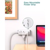 image:imageAddtam Flat Plug Power Strip with 6 Outlet Extender 1 FT Extension Cord Flat Wall Plug with Multiple Outlets No Surge Protector for Cruise Ship Travel Dorm Home Office Cruise Essentials WhiteWhite