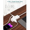 image:imageAddtam Flat Plug Power Strip with 6 Outlet Extender 1 FT Extension Cord Flat Wall Plug with Multiple Outlets No Surge Protector for Cruise Ship Travel Dorm Home Office Cruise Essentials WhiteWhite