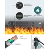 image:imageAddtam Power Strips with Surge Protection 15FT Long Extension Cord with Multiple Outlets Surge Protector Power Strip with 10 Outlets and 4 USB Ports2 USB C Flat Plug 2700J BlackBlack