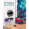 image:imageAddtam Power Strips with Surge Protection 15FT Long Extension Cord with Multiple Outlets Surge Protector Power Strip with 10 Outlets and 4 USB Ports2 USB C Flat Plug 2700J BlackBlack