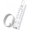 image:imageAddtam Power Strips with Surge Protection 15FT Long Extension Cord with Multiple Outlets Surge Protector Power Strip with 10 Outlets and 4 USB Ports2 USB C Flat Plug 2700J BlackWhite