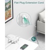image:imageAddtam Surge Protector Power Strip 8 Widely Outlets with 4 USB Ports 2 USB C 15ft Extension Cord with Multiple Outlets 3 Side Outlet Extender Flat Plug Wall Mount ETL WhiteWhite