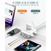 image:imageAddtam Surge Protector Power Strip 8 Widely Outlets with 4 USB Ports 2 USB C 15ft Extension Cord with Multiple Outlets 3 Side Outlet Extender Flat Plug Wall Mount ETL WhiteWhite