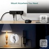 image:imageAddtam White Braided Power Strip Surge Protector with 12 Outlets Flat Plug 6FT Extension Cord 3Side Wide Spaced Outlet Extender Wall Mount Desk Charging Station for Home Office GarageBlack