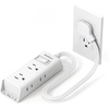 image:imageAddtam Flat Plug Power Strip with 6 Outlet Extender 1 FT Extension Cord Flat Wall Plug with Multiple Outlets No Surge Protector for Cruise Ship Travel Dorm Home Office Cruise Essentials WhiteWhite