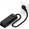 image:imageAddtam Flat Plug Power Strip with 6 Outlet Extender 1 FT Extension Cord Flat Wall Plug with Multiple Outlets No Surge Protector for Cruise Ship Travel Dorm Home Office Cruise Essentials WhiteBlack