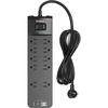 image:imageAddtam Power Strips with Surge Protection 15FT Long Extension Cord with Multiple Outlets Surge Protector Power Strip with 10 Outlets and 4 USB Ports2 USB C Flat Plug 2700J BlackBlack