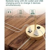 image:imageAddtam Bedroom Table Lamp Bedside Lamp with AC Outlet and USB C Charging PortsPD 20W 3Way Dimmable Lamp with Switch Lamps with Shade for Night Stands Living Room Desk and Home Office 65Ft65Ft
