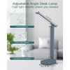 image:imageAddtam Desk Lamp with Pen Holder LED Desk Lamps for Home Office Power Strip with 3 Outlets 4 USB Charging Ports2 USBC 3 Color Modes Touch Lamp Study Lamps for College Dorm Room Essentials WhiteBlue