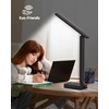 image:imageAddtam Desk Lamp with Pen Holder LED Desk Lamps for Home Office Power Strip with 3 Outlets 4 USB Charging Ports2 USBC 3 Color Modes Touch Lamp Study Lamps for College Dorm Room Essentials WhiteBlack