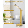 image:imageAddtam Desk Lamp with Pen Holder LED Desk Lamps for Home Office Power Strip with 3 Outlets 4 USB Charging Ports2 USBC 3 Color Modes Touch Lamp Study Lamps for College Dorm Room Essentials WhiteYellow