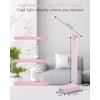 image:imageAddtam Desk Lamp with Pen Holder LED Desk Lamps for Home Office Power Strip with 3 Outlets 4 USB Charging Ports2 USBC 3 Color Modes Touch Lamp Study Lamps for College Dorm Room Essentials WhitePink