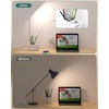 image:imageAddtam Desk Lamp with Pen Holder LED Desk Lamps for Home Office Power Strip with 3 Outlets 4 USB Charging Ports2 USBC 3 Color Modes Touch Lamp Study Lamps for College Dorm Room Essentials WhiteWhite Pro