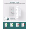 image:imageAddtam 5Outlet Extender Surge Protector Multi Plug Wall Outlet with 4 USB Wall Charger1 USB C Ports Outlet Splitter for Home Office Dorm Room Essentials Plug Extension Outlet 1800J 2 Pack2c2a Pd 30w