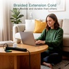 image:imageAddtam Power Strip Surge Protector with 6 AC Outlets 4 USB Ports 2 USBC Flat Plug Extension Cord 5ft Multi Outlet Extender Wall Mount Desk Charging Station for Home Office Dorm EssentialsBlack  BlackRound Cord