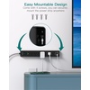 image:imageAddtam Power Strip Surge Protector with 6 AC Outlets 4 USB Ports 2 USBC Flat Plug Extension Cord 5ft Multi Outlet Extender Wall Mount Desk Charging Station for Home Office Dorm EssentialsBlack  Dark Grey