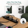image:imageAddtam Power Strip Surge Protector with 6 AC Outlets 4 USB Ports 2 USBC Flat Plug Extension Cord 5ft Multi Outlet Extender Wall Mount Desk Charging Station for Home Office Dorm EssentialsBlack  Black