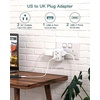 image:imageAddtam US to UK Ireland Travel Plug Adapter Type G Power Plug Adapter with 3 Outlets 3 USB Ports2 USB C UK Adapters for USA to Dubai England London Scotland British Kenya Irish Hongkong 3 Pack