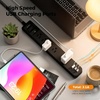 image:imageAddtam 2 Pack Power Strip Surge Protector  5 Wide Spaced Outlets 3 USB  2 USBC Charging Ports 1875W15A 15ft Braided Cord Flat Plug Overload Surge Protection Wall Mount for Home Office DormBlack  Dark Gray